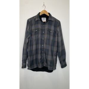 Mountain Khakis Christopher Fleece Lined Shirt Plaid Outdoor Snap Shacket S